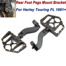 Rear Passenger Foot Pegs Footrest Mount Bracket For Harley Touring Road Glide FL