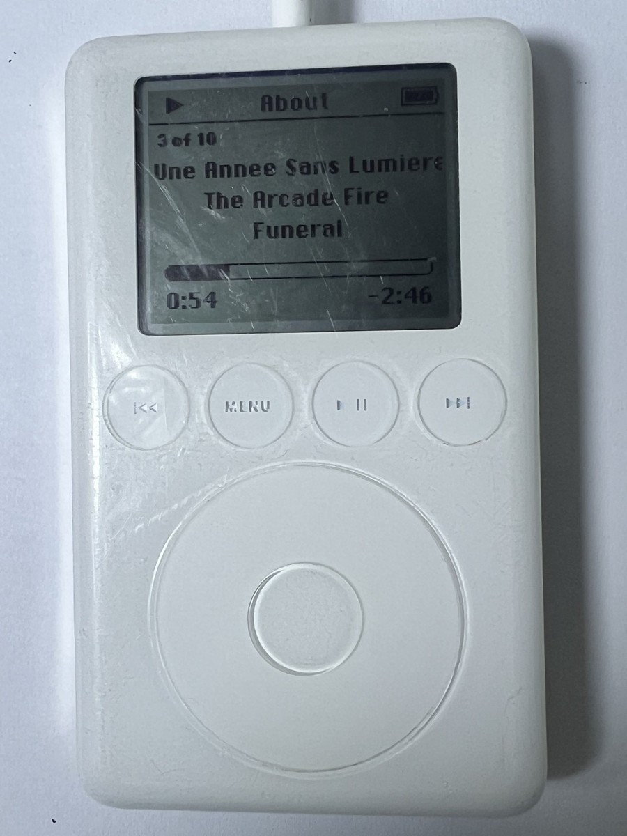 Rare 2003 Apple iPod Classic 3rd Gen. Fat 30GB M8948LL/A TESTED