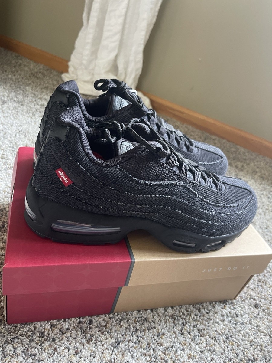 Nike Air Max 95 OG x Levi's Denim Black HM4743-001 Men's Size 12.5