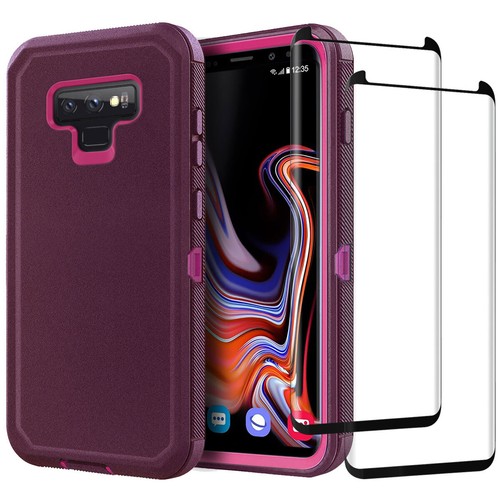 For Samsung Galaxy Note 9 Heavy Duty Case Cover Tempered Glass Screen Protector - Picture 37 of 54