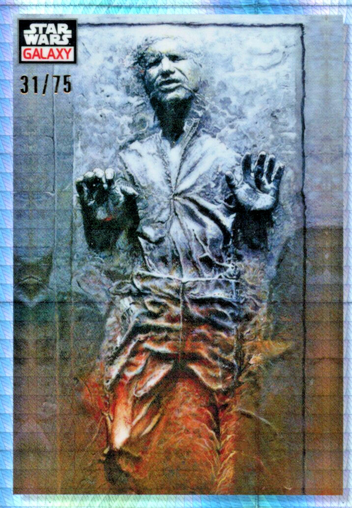 2023 Star Wars Galaxy Chrome PRISM REFRACT 73 He's All Yours Bounty Hunter 31/75