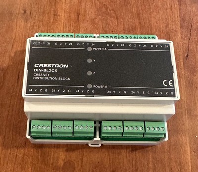 Crestron DIN-BLOCK, DIN Rail Cresnet Distribution Block 12 port