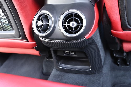 Cubierta del panel de salida de aire trasera ABS de fibra de carbono para Alfa Romeo Stelvio 2017+ - Imagen 10 de 23