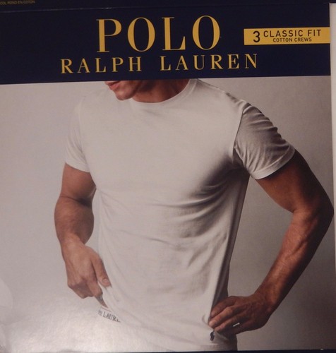3 POLO RALPH LAUREN MENS COTTON WHITE 