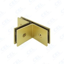 CEL 90 Degree Glass to Glass "T" Clamp for 3/8" to 1/2" Thickness Glass