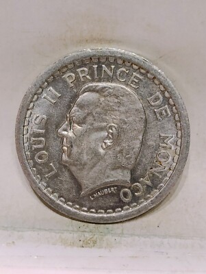MONACO ~ 1943 ~ 2 FRANC ~ CH AU