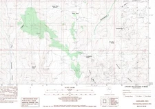 Adelaide, Nevada 1983 Vintage USGS Topo Map 7.5 Quadrangle Topographic
