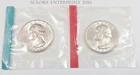 1963 P & D Washington Quarter Coin Set (2 Coins) *MINT CELLO*