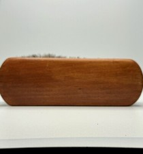 Vintage Shoe Shine Brush Patina Wood Handle Horsehair Circa 1950s