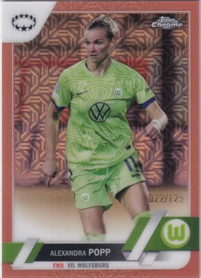 2022-23 Chrome UEFA Women s Champions League Rose Gold Mojo #65 Alexandra Popp