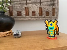 Anime/Video Game Character Inspired 3" x 4.5" 3D Standing Pixel Art