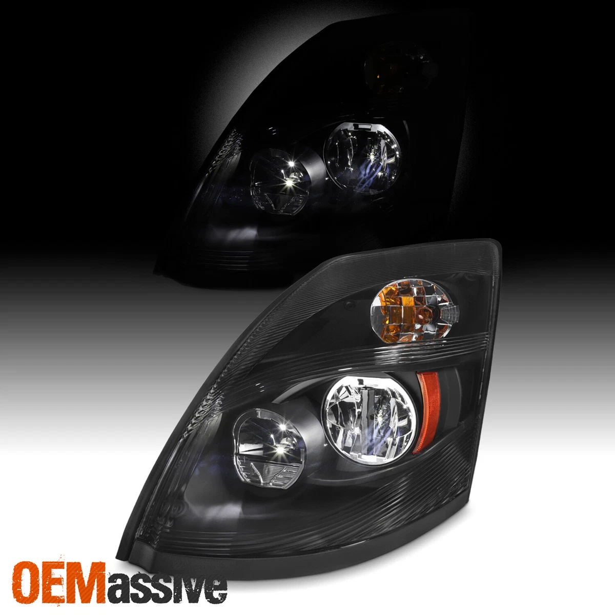 For 14-17 Volvo VNL Truck Black LED High/Low Beam Headlight Driver  
