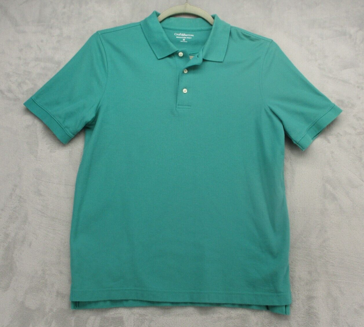 joga XL 新品FCRB 25SS EMBLEM POLO GREEN Croft & Barrow Signature Polo Shirt Men's Medium Green Solid Color