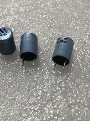10 Condensatori Elettrolitici Vishay BC 116 100uF 35V 105°C, Radiale, Per Audio, Lunghi E Cavi Corti, Made In Austria/NL