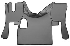 F-Core Tappete Abdeckung Sitzeinlagen für VOLVO FH 2002-2012 Manuale Grau