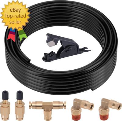 Air Line Kit for Air Spring Bag Suspension with Fittings 30 FT PA Hose Truck Air