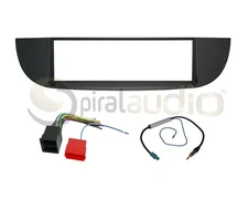 Radio Dash Kit Combo Single DIN RUBBERIZED BLACK + Wire Harness + Antenna FT16