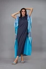 Long Soft Silk Crepe, Dress Maxi Womens Maxi Beachwear Cover-Ups Caftan J5613