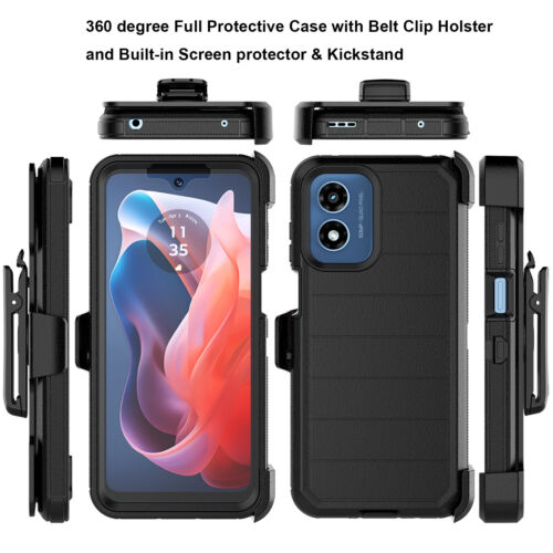 For Motorola Moto G 5G / G Power 5G 2025 Case Belt Clip Holster Protector Cover - Picture 10 of 37