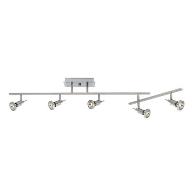 Access Lighting Viper 5 Light Semi-Flush, Brushed Steel - 52042LEDDLP-BS