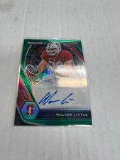 Walker Little 2021 Panini Prizm Draft Picks Rookie Auto Green Prizm #DPA-WAL