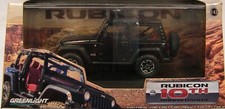 BLACK 2013 JEEP RUBICON GREENLIGHT 1:43 SCALE DIECAST METAL MODEL JEEP