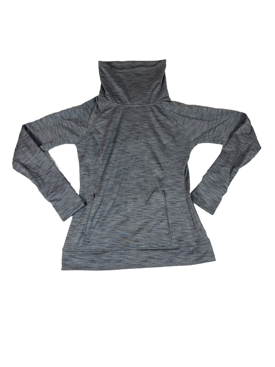 Kyodan Outdoor Gray Pullover Turtleneck Womens Pullover Size