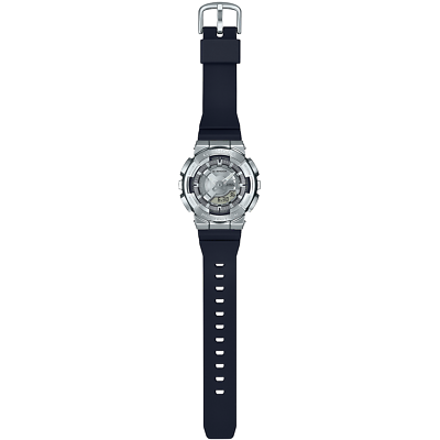 CASIO G-SHOCK GM-S110-1AJF Analog Digital Silver Metal Watch Black