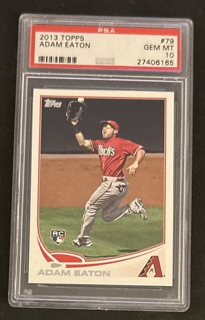 2013 Topps Adam Eaton Baseball Rookie Card (RC) #79 Diamondbacks Graded PSA 10