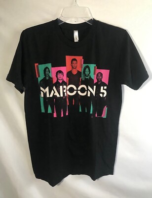 Maroon 5 concert 2013 short sleeve black T-shirt men s size M