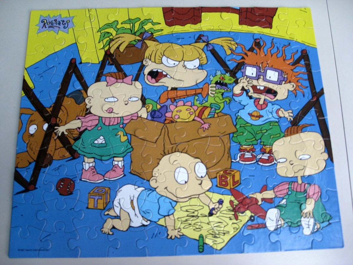 VINTAGE NICKELODEON RUGRATS JIGSAW PUZZLE by MATTEL - 100