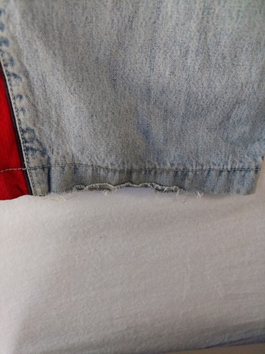 96 North NSN Jeans Blue Red 34x32 Vintage Hip Hop Y2K Actual 34x30 - Picture 8 of 11