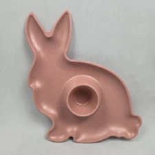Pink Bunny Melamine Chip and Dip or Serving Tray 12" x 10"