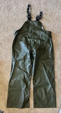 Helly Hansen Work Wear Waterproof Mandal Bib Pants 480 Army Green L/G