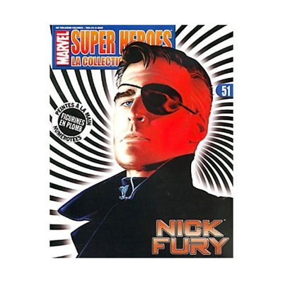 Figurine Plomb Marvel #51 Nick Fury - Eaglemoss Super Hero Series - Occasion Avec Boîte