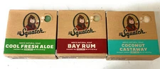 Dr. Squatch Men's Natural Bar Soap, Coconut Castaway/Bay Rum/Cool Fresh, Lot 3