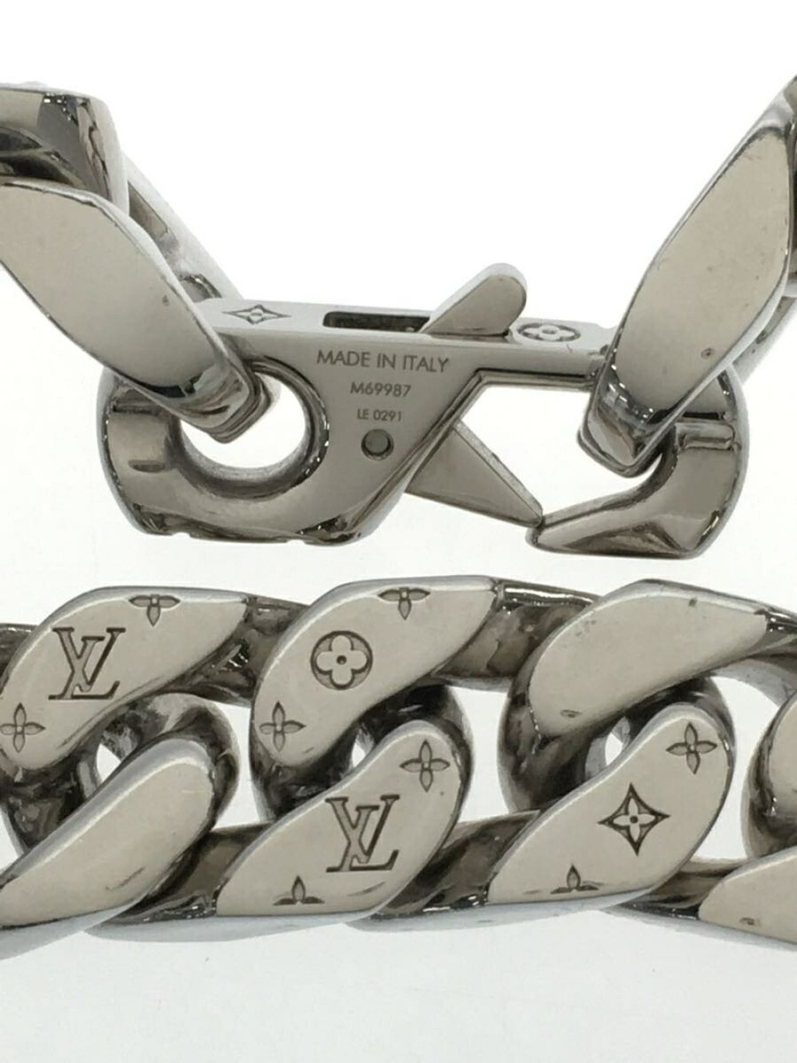 Authentic LOUIS VUITTON LV Chain Link Cuban Necklace Virgil Abloh  