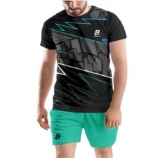 Printed Super Net Comfortable T shirt Shorts Set for Sports Gym