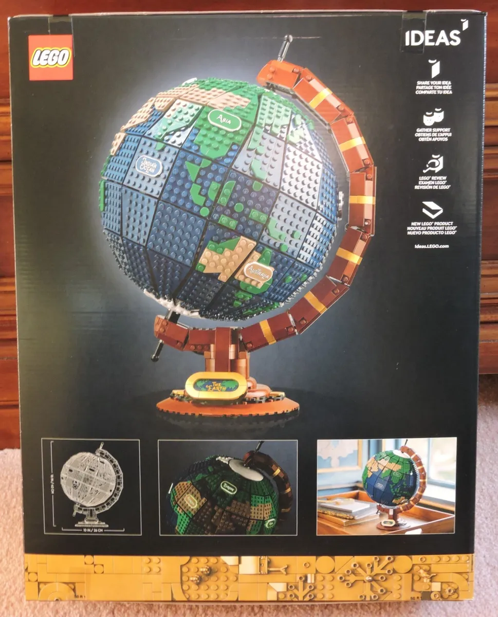 LEGO GLOBE TERRESTRE SET 21332~2585 PCS~NEW IN FACTORY SEALED BOX