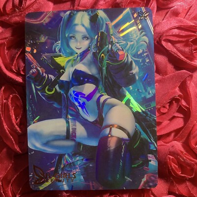 Rebecca CYBERPUNK JL BEAUTY GODDESS Anime ACG Waifu Holo Card
