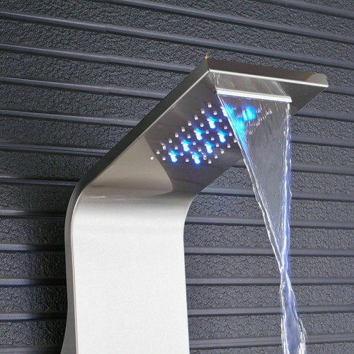 Pannello colonna doccia idromassaggio inox pioggia cascate led soffione doccia - Foto 130 di 250