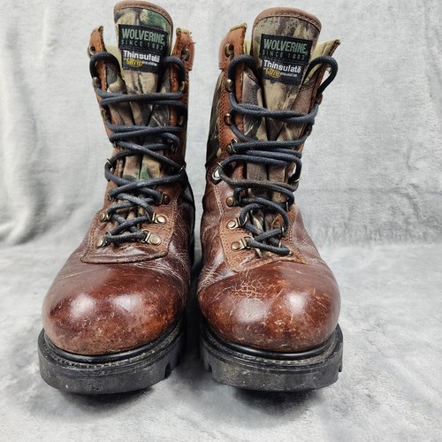 Wolverine Boots Brown 14M Thinsulate Ultra Waterproof Sport Hunting Hiking 03848 - Picture 5 of 15