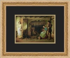 George Smith The Gamekeeper's Courtship Custom Framed Print
