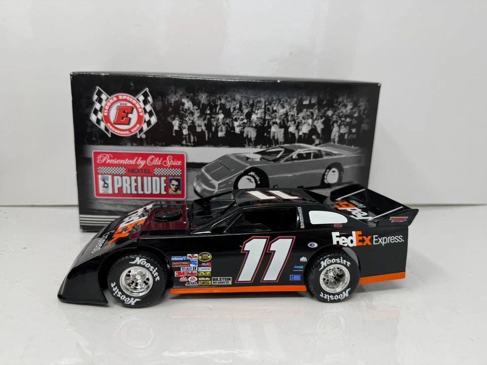 Motorsports Authentics Nascar #11 Denny Hamlin Late Model Dirt Car 1:24 Diecast - Image 2 of 4