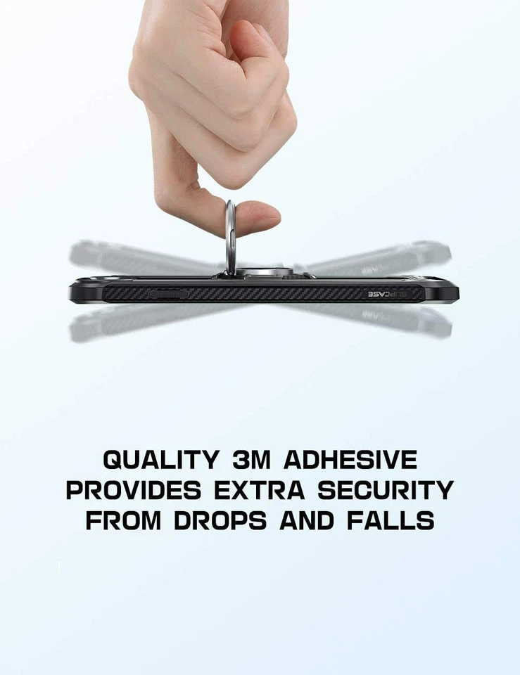 SUPCASE Phone Ring Holder 360° Rotation 180° Flip Universal Car Magnetic Mount - Image 4 of 4