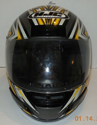 HJC CS-12 Format Motorcycle Helmet Yellow SZ S Small Snell DOT Approved - 第 1/8 張圖片