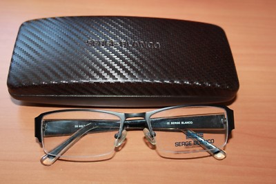 SERGE BLANCO Monture Lunettes Optique Noir et Gris SB 909 C1