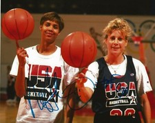 Nancy Lieberman signed Team USA Basketball 8x10 photo autographed HOF 2
