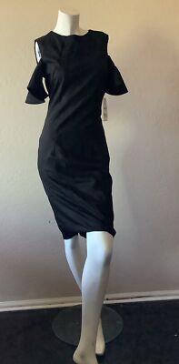 Zara Basic Collection Black  Sheath  Dress Sz M