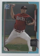2015 Bowman Draft Chrome Sky Blue Refractor Yoan Lopez #2 0l1